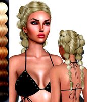 Barcelona Female hair style 3d rigged 3D model