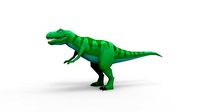 T-Rex Green - low-poly
