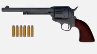 Colt 45 Revolver -- Game Ready