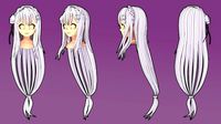 Emilia Satella Lia hairstyle 3D