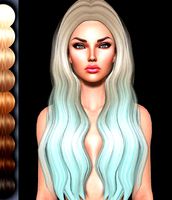 Blush Female hair style 3d rigged 3D model 3D model