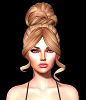Carrie Female hair style 3d rigged 3D model 3D model