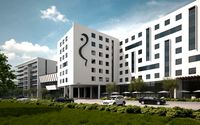 Hotel building and Apartments vray exterior