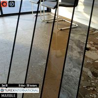 TUREX INTERNATIONAL Marble Tiles Set