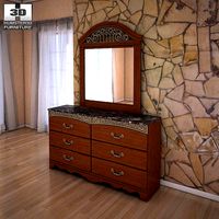 Ashley Fairbrooks Estate Panel Dresser Mirror