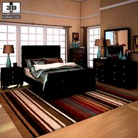 Ashley Carlyle Upholstered Bedroom Set
