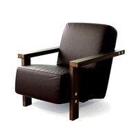 Brown leather armchair 27 am121