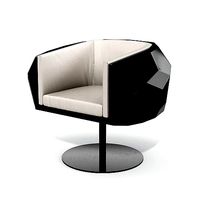 Black-and-white modern armchair 39 am121