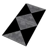 Diamond Striped Monochrome Carpet