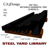 095in Wall Rectangle Ornamental Tube