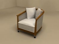 Mozart armchair by Flexform 3D Model