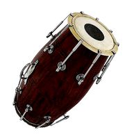 Drum Cherry Wood Sterling Sliver