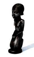 Crouching Afrifcan Woman Statue