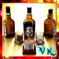 Chivas Regal Bottle Glass Coaster Collection