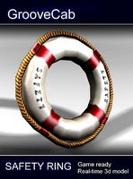 Pool Flotation Safety Ring Low Poly