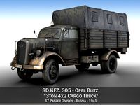 Opel Blitz - 3t Cargo truck - 17 PzDiv