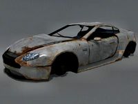 Wrecked Aston Martin DB7