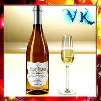 White Wine Bottle and Cup