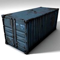 Low Poly Cargo Container
