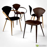 Cherner Side Chair and Armchair