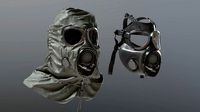 HAZMAT SUIT Gas Mask m17a1