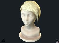 PBR Realtime short hair with the Ornatrix 3dsmax scenes