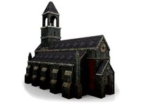 Lowpoly Church with Interior