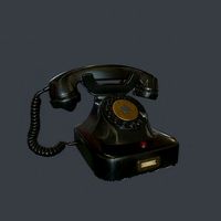 Old Retro phone pbr