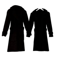 Black Button Up Overcoat