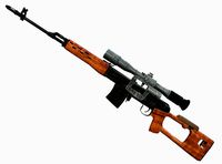 SVD Dragunov Sniper Rifle Model