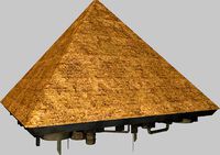 Giza pyramid spaceship