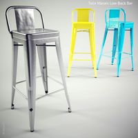 Tolix Marais Low Back Bar 3D Model