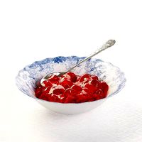 Bowl With Cranberries