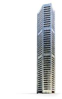 Graphic Eerie Gray Bat House Skyscraper Building