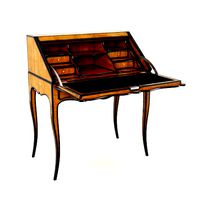 Antique Wooden Escritoire Letter Desk