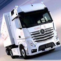 Mercedes Actros MP4 GigaSpace with refrigerated semitrailer