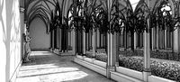 Antique Gothic Courtyard