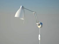 reading lamp on wall