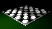 Glass Checker Board