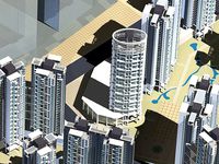 Urban Designed Cityscape with Commercial Multiplex