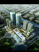 Aerial View Cityscape with River 447 3D Models