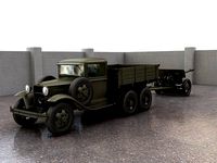 GAZAAA truck with antitank gun ZiS3