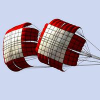 Braking parachute