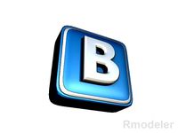 VKontakte letter 3d Logo