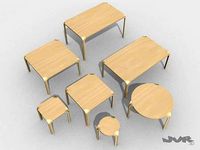 Alvar Aalto X-leg furniture set