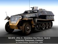 SD KFZ 251 1 - Ausf C - Half-track - 14PD