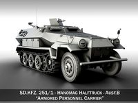 SD KFZ 251 1 Ausf B - Hanomag Halftruck