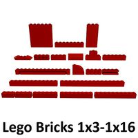 Lego Bricks 1x3 - 1x16