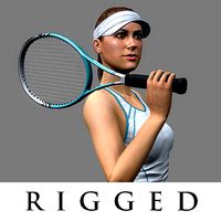 Tennis Player Girl RIGGED