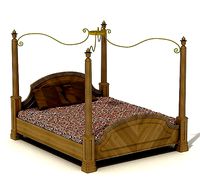 Rustic Canopy Bed